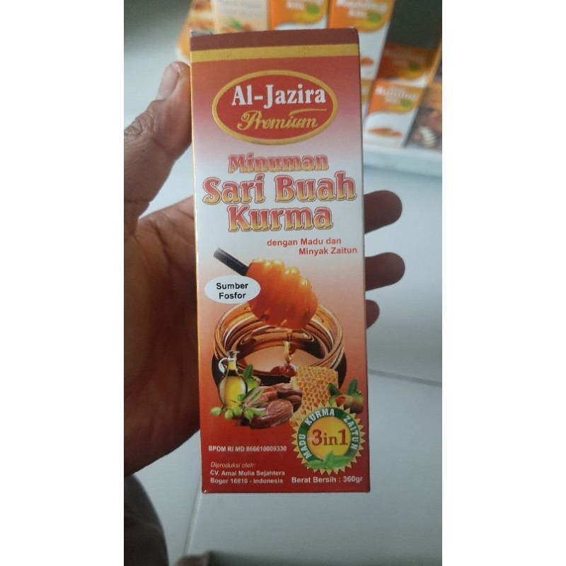 

Sari Buah kurma 3 in 1/ Minuman Sari Buah Kurma Al Jazira Premium