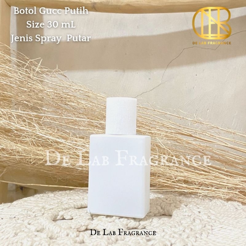 botol parfum gucc putih 30 ml drat/ botol parfum 30 ml putih/ botol parfum isi ulang