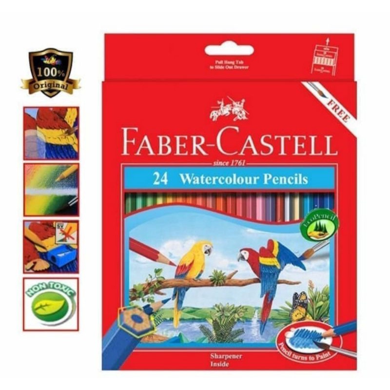 

Faber Castel Watercolour Pensil 24 Warna / Pensil warna