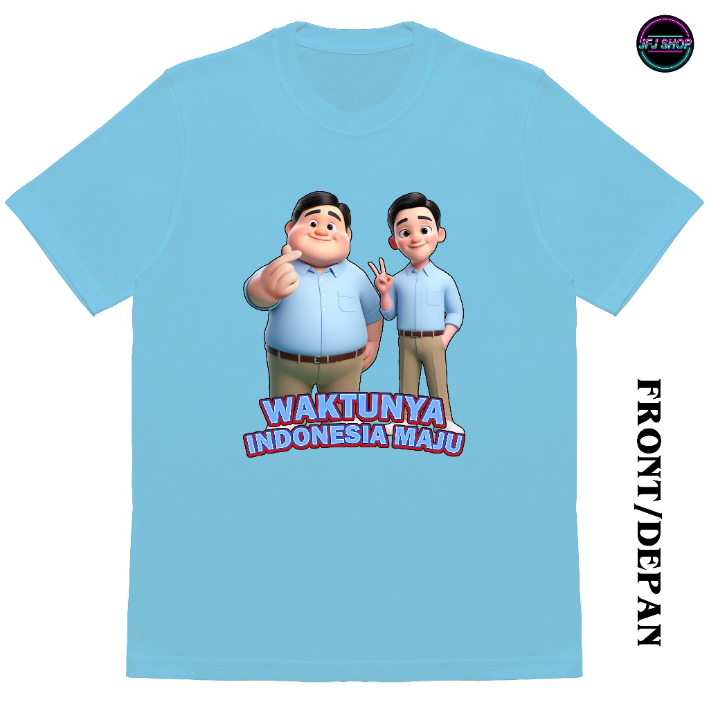 T-SHIRT Prabowo GIBRAN Gemoy "Dewasa dan Anak" | KAOS Prabowo GIBRAN | KAOS gemoy