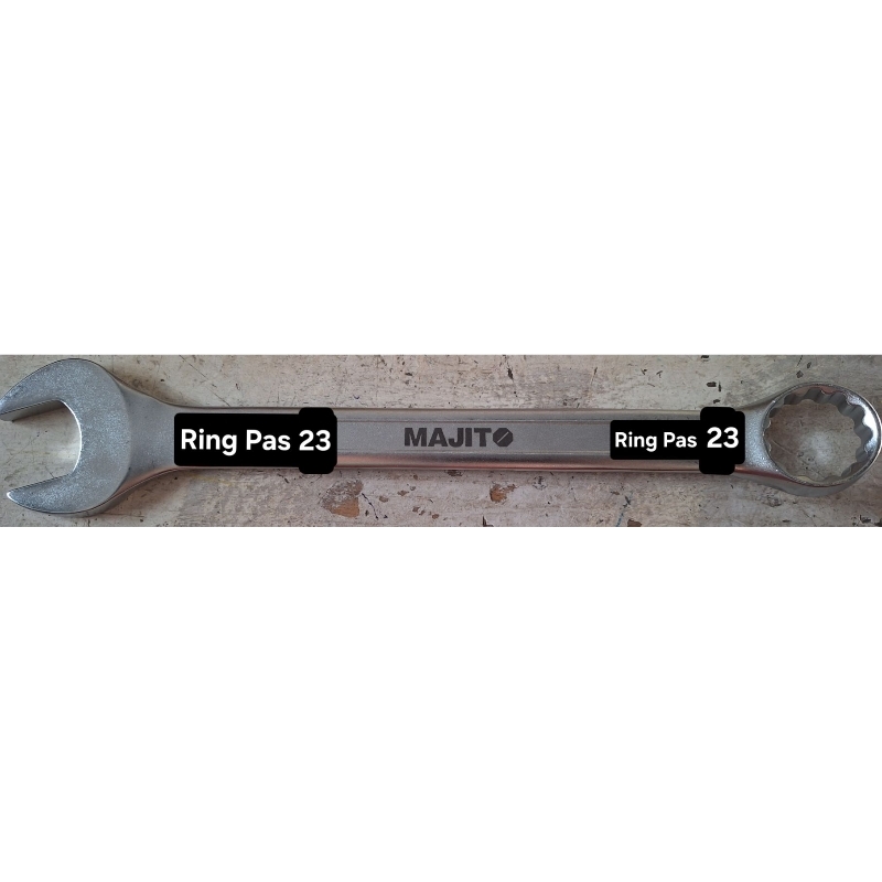 Kunci Ring Pas 23 Majito Chrome Vanadium Diatas Venus Diamond Tekiro