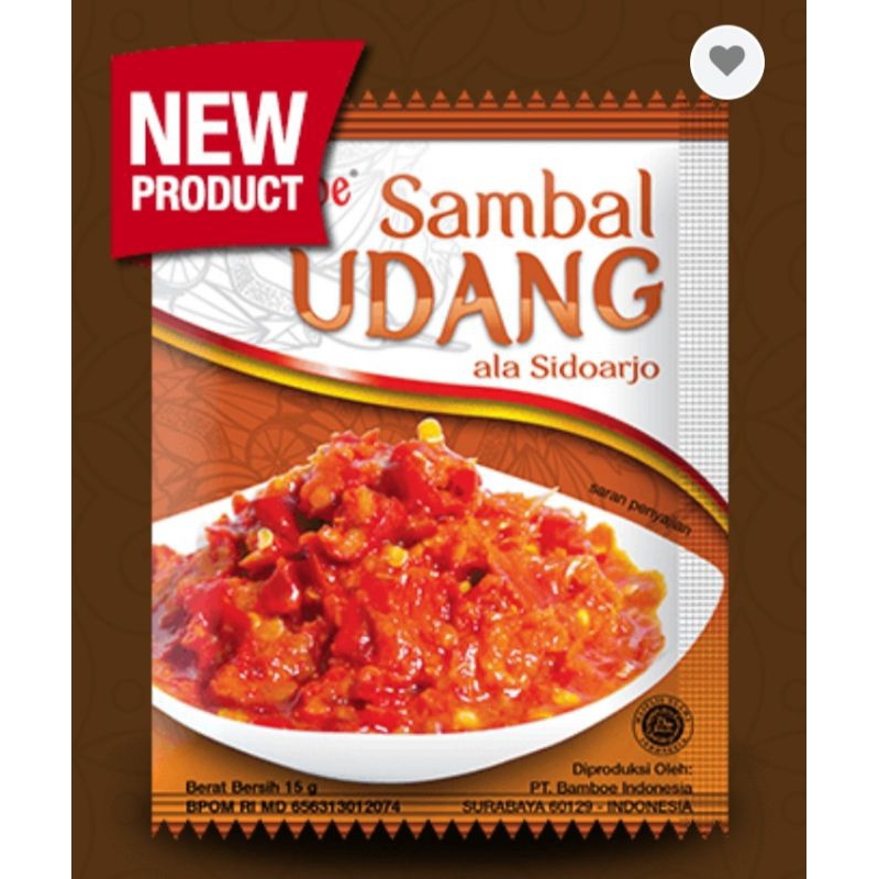 

Sambal UDANG dari Bamboe yang sangat enak exp lama