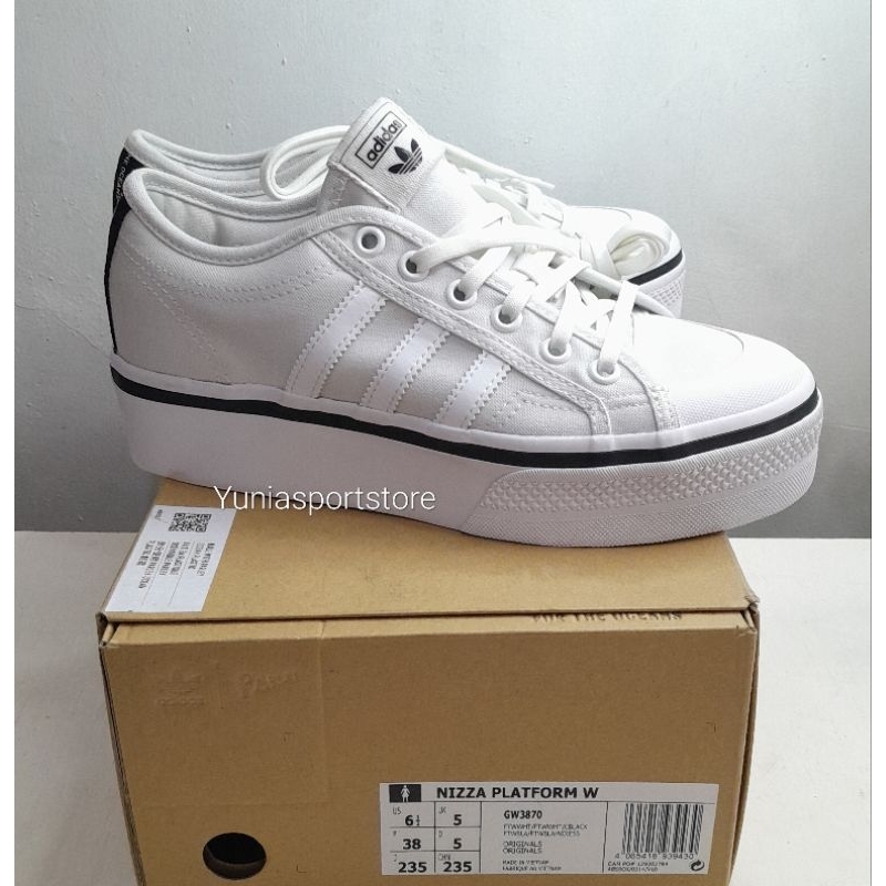 ADIDAS NIZZA PLATFORM White BNIB