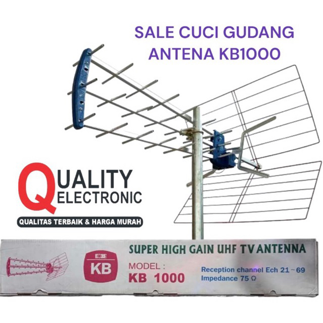 SALE CUCI GUDANG ANTENA OUTDOOR KB1000 merk PF