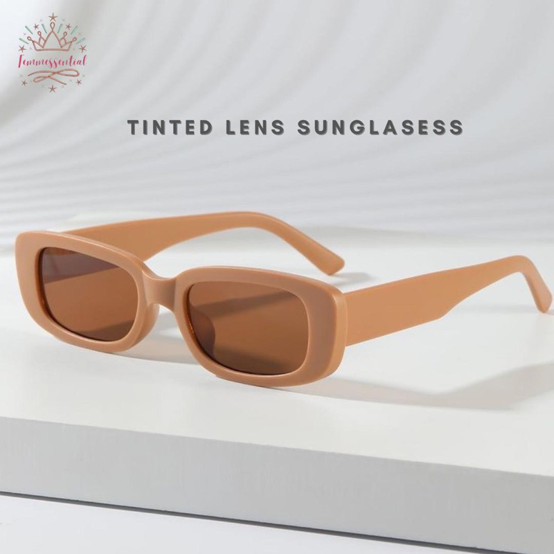 Retro Vintage Sunglasses Small Square Rectangle 90s Glasses