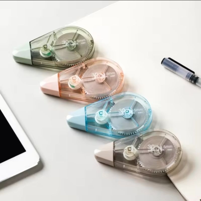 

YENYEN_ATK Deli Corretion Tape / Tip Ex Kertas / Pita Koreksi 30 Meter Warna Pastel Tidak Mudah Putus H367