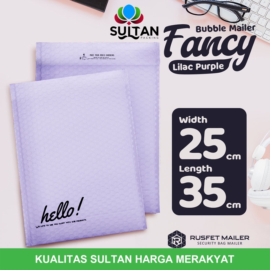 

AMPLOP BUBBLE MURAH | BUBBLE MAILER MURAH | LIGHT PURPLE 25X33CM