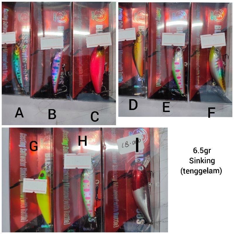 Lure Minnow Ultralight UL sinking 6 cm 6.5 gr