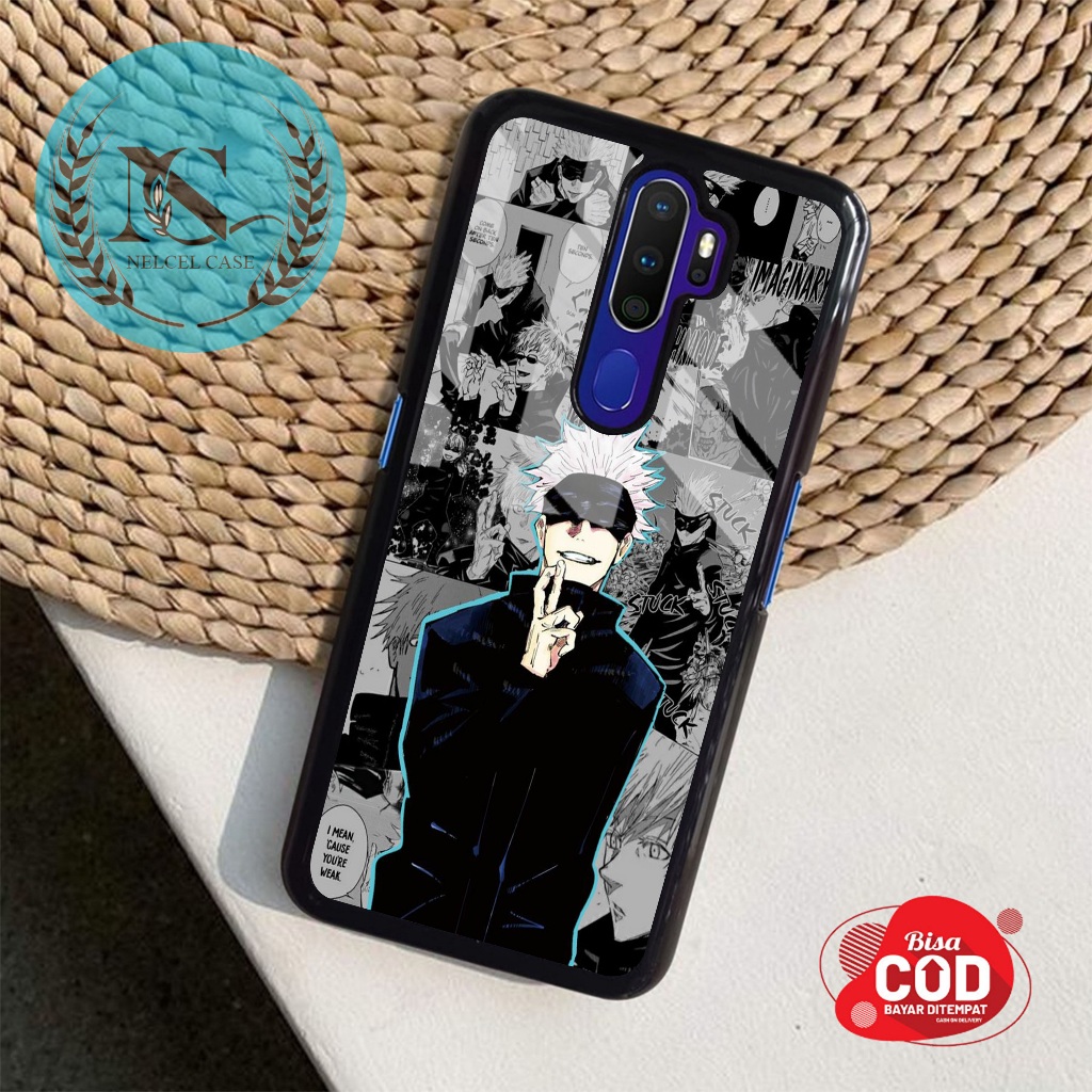 Nelcel Case Oppo A5 2020 A9 2020 Casing Oppo A5 2020 A9 2020 Motif Gojo Satoru Case Glossy Case Aest