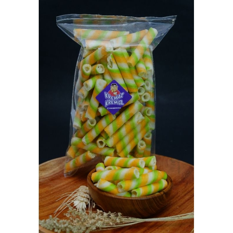 Wafer Roll Green Tea Vanilla 200 Gram