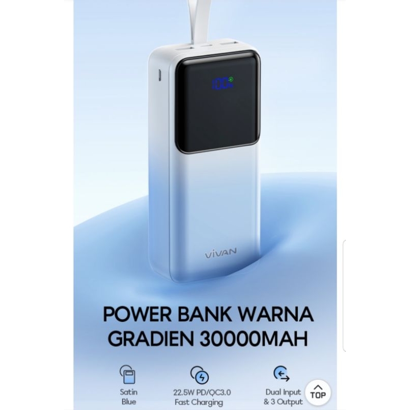 POWER BANK VIVAN VPB-D30 30000mAh