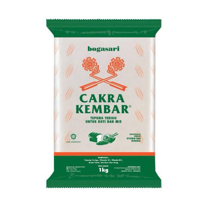 

Tepung Terigu Cakra kembar 1 kg
