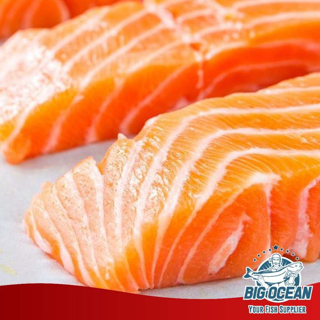 

Ikan Salmon fillet @200gram (Norwegian Salmon Premium)