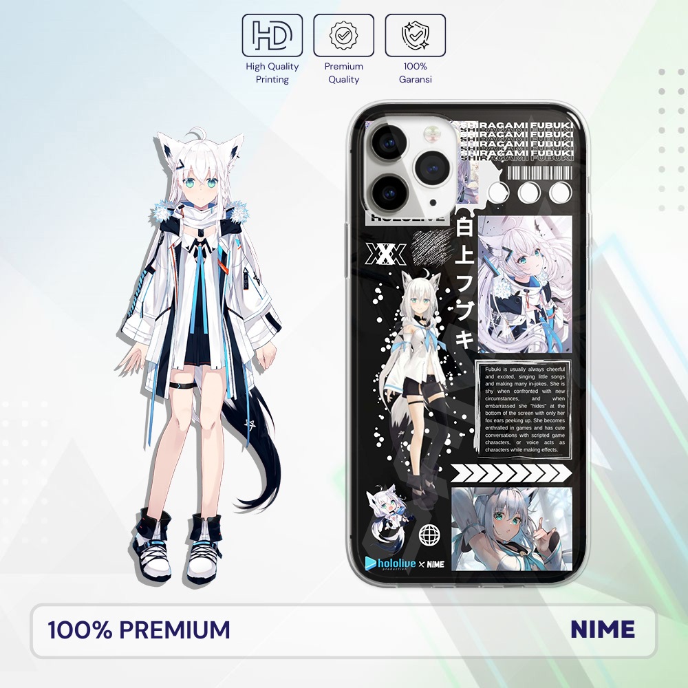 Nime Premium Case Hololive - Shirakami Fubuki