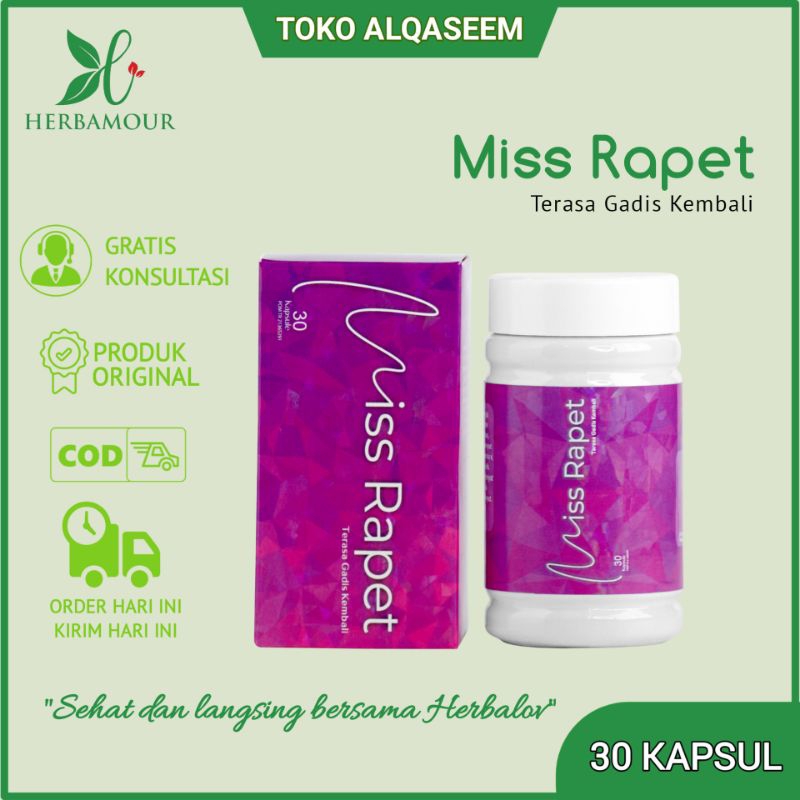 MISS RAPET HERBALOV | HERBAL KEWANITAAN BPOM | JAMU PERAPAT MISS V | MENGATASI MASALAH KEWANITAAN