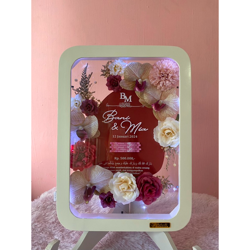 Frame Mahar Sudut Tumpul | Bingkai Mahar Pernikahan Custom