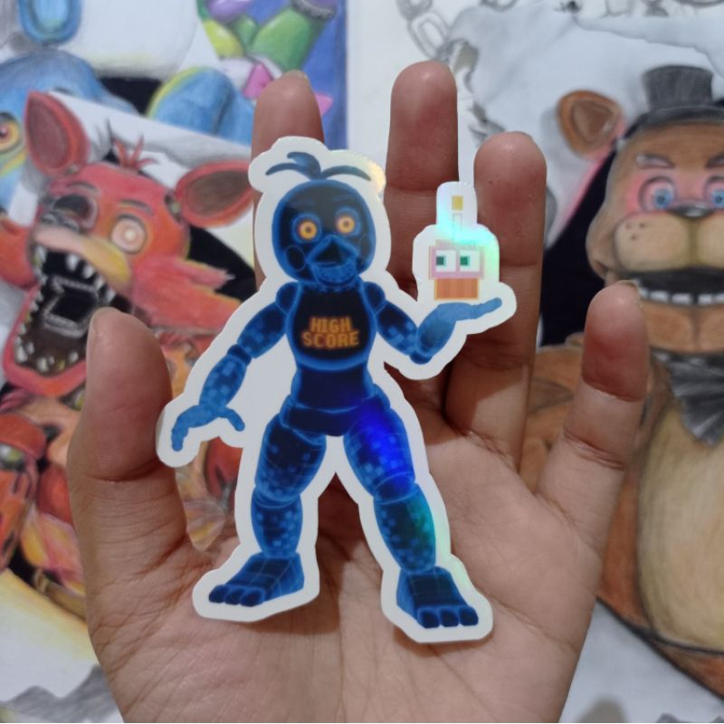 

Sticker Hologram FNaF High Score Chica
