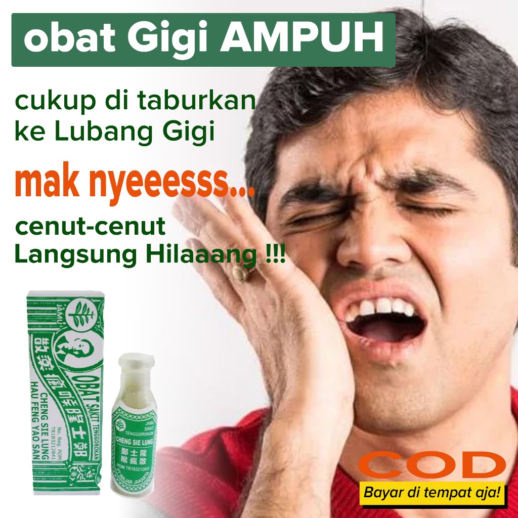 Obat Gigi Berlubang AMPUH Murah obat gigi ramuan Tiongkok Mengobati sakit gigi berlubang cenut cenut