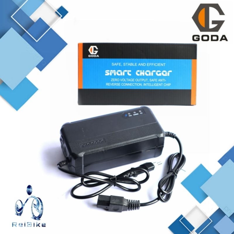 Charger / cas sepeda listrik goda 48V/12Ah smart charging original
