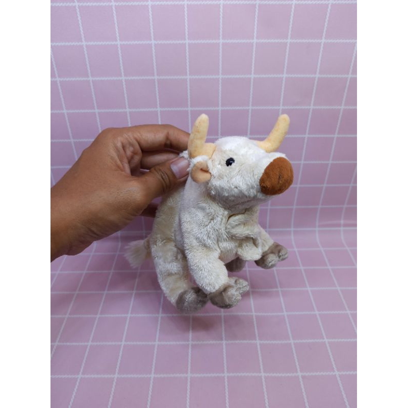 boneka banteng putih boneka sapi frosty original ty beanie collection