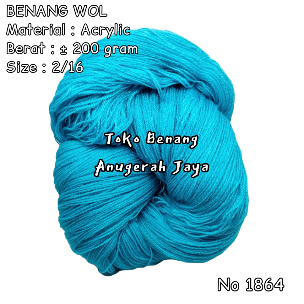 Benang Wol Kiloan dan 200 Gram No 1864
