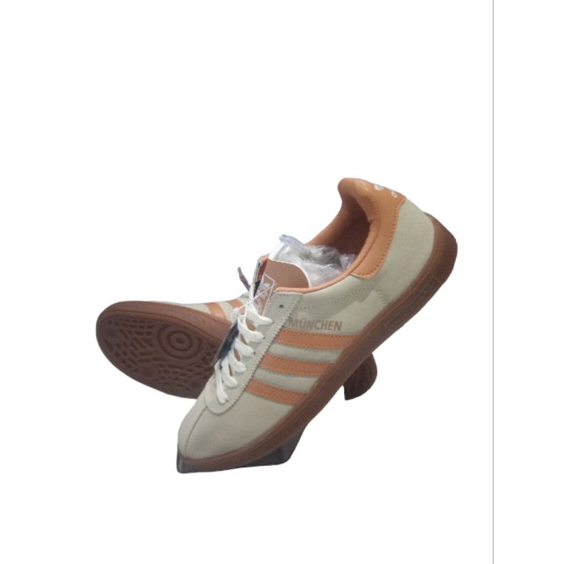 SEPATU ADIDAS MUNCHEN COKLAT SUSU PREMIUM MIRROR 1.1 BNIB