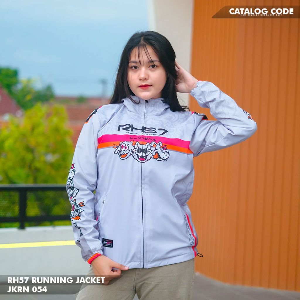 [PROMO JKRN 054 BELI 2 ONGKIR 1 BISA COD] JAKET RUNNING RH57 ORIGINAL JAKET PARASUT RH57 JAKET PARAS