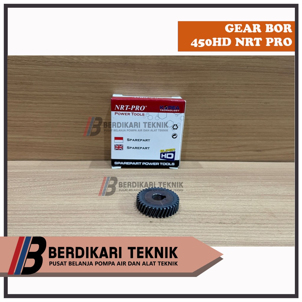 Gear Mesin Bor 10mm NRT-PRO 450HD Gigi Nanas 450 HD NRT PRO 10 mm