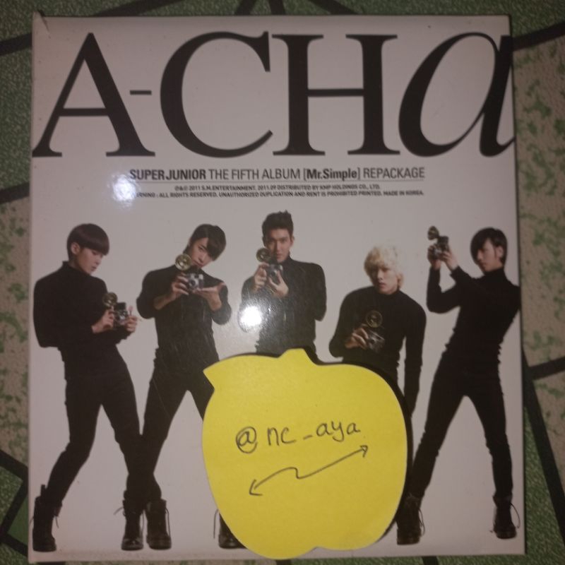 READY CLEARANCE SALE SUPER JUNIOR MR SIMPLE ALBUM REPACKAGE ACHA