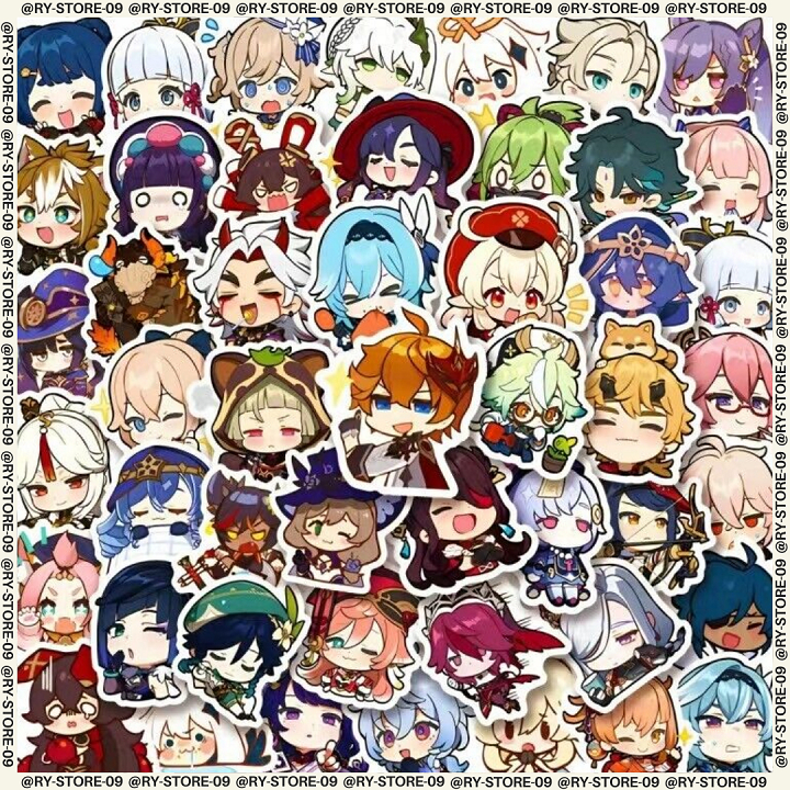 

Sticker - Stiker - Sticker Pack - 40 Pcs - Sticker Genshin Impact - Stiker Custom - Stiker Glossy - Sticker Anime - Sticker Game