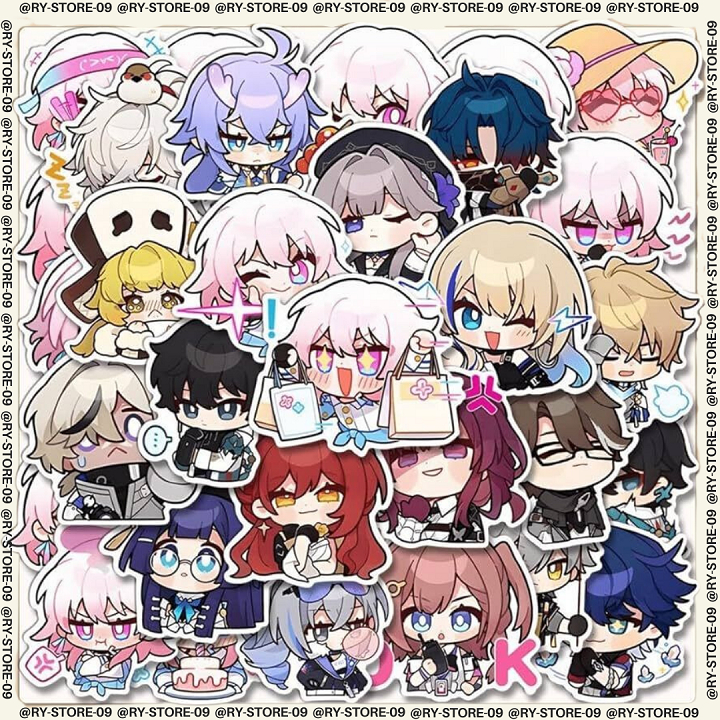 

Sticker - Stiker - Stiker Pack - 40 Pcs - Stiker Anime - Stiker Custom - Stiker Honkai Star Rail - Glossy - Anti Air