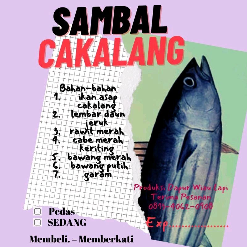 

Sambal Cakalang Abon cakalang.