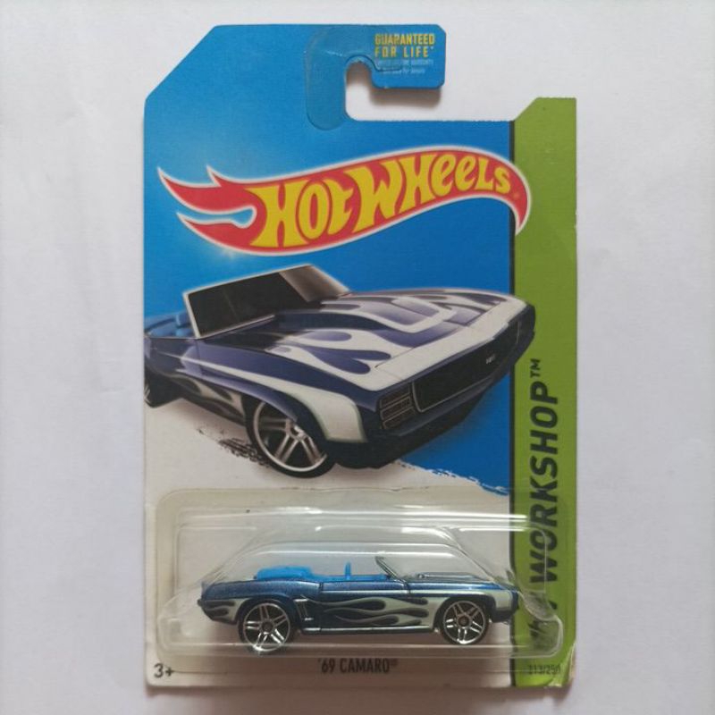 Hot Wheels 69 Camaro Biru