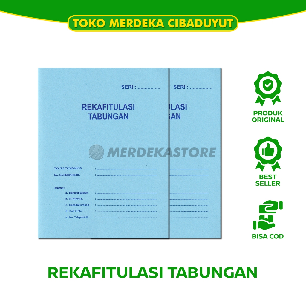 

Rekafitulasi Tabungan | Buku Rekap Saldo | 21x19 Cm | Al Karimiyah