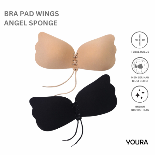 YOURA - Bra Tempel Silikon Bra Pad Wings Angel Sponge Busa BH Wedding