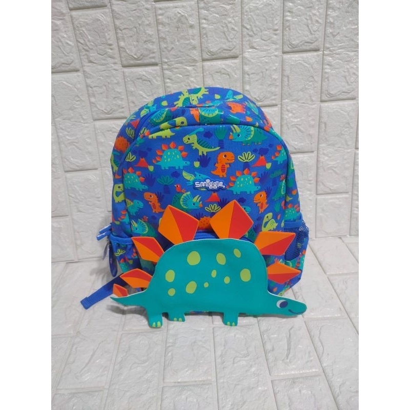 smiggle glide junior hoodie backpack tas smiggle dino