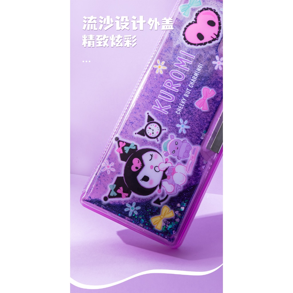 

CC - Kotak Pensil Gliter Magnet Sanrio Magnetic Pencil Case Kuromi Melody CinnamonRoll Pochacco