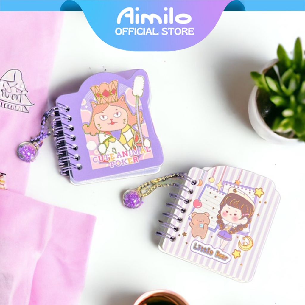 [READY] Aimilo Mini Diary Notebook Jurnal Saku Agenda Hadiah Alat Tulis Sekolah