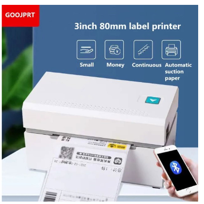 

80MM PRINTER BARCODE THERMAL LABEL STIKER RESI IWARE JP-CC330 USB BLUETOOTH