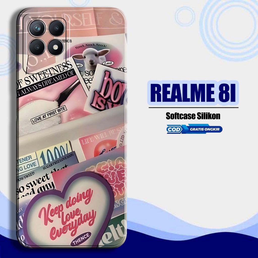 Casing Hp Realme Narzo 8i - [Fashion Case ESTETIKPINKPASTEL] -Case Hp Realme Narzo 8i -JUSTYCE.ID - 