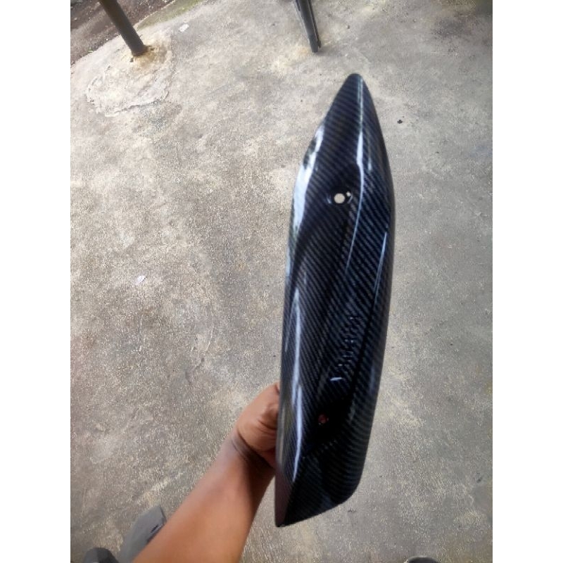 tameng knalpot karbon Mio j Mio GT Fino fi karbon hitam