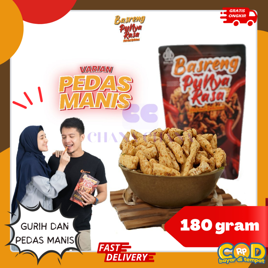 

Basreng Punya Rasa Basreng Bakso Goreng Pedas Manis 180g Basreng Kering Kriuk Kemasan Praktis BPOM