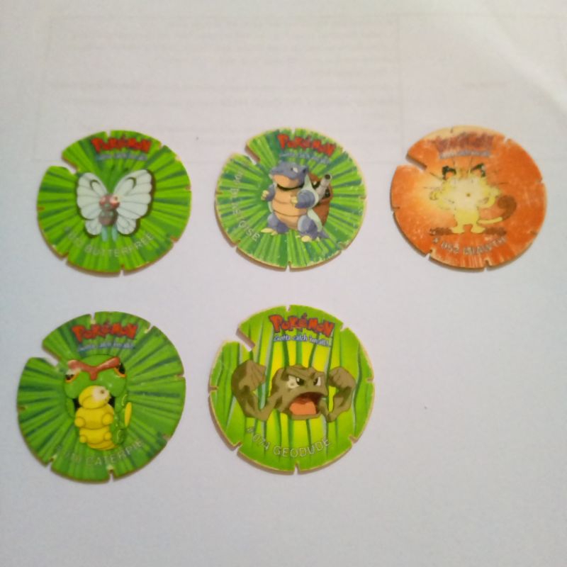 Tazos Pokemon Spin Jadul