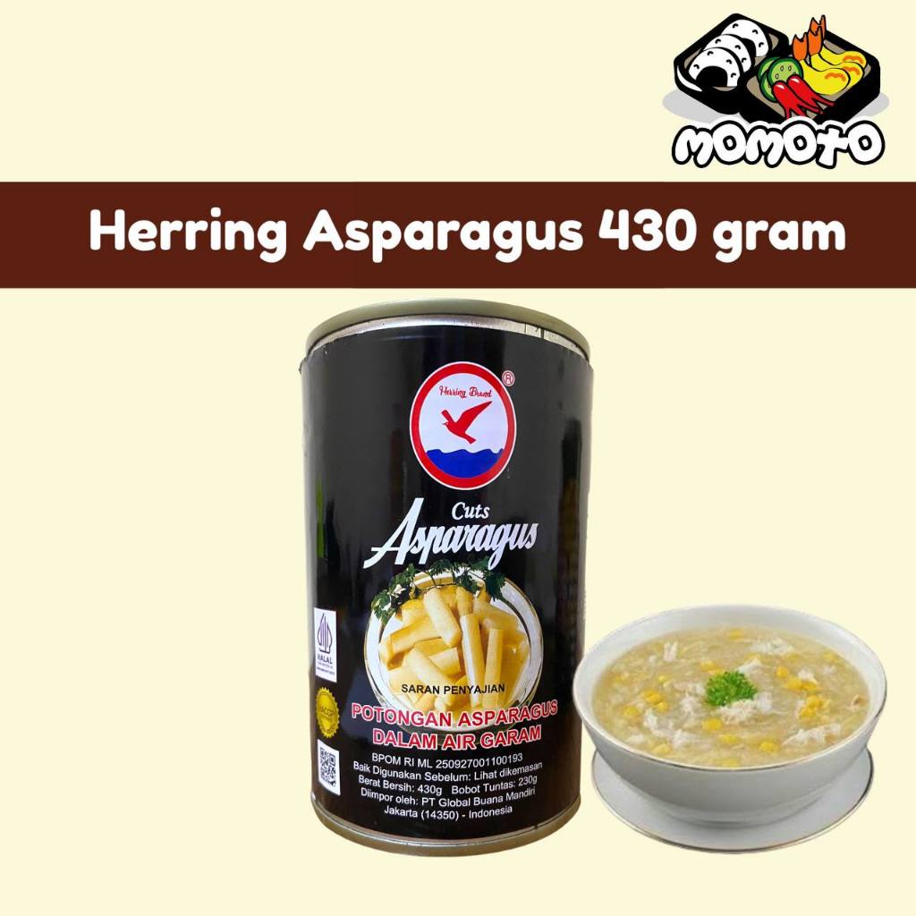 

Herring Asparagus Cuts Halal 430 gram Potongan Asparagus dalam garam