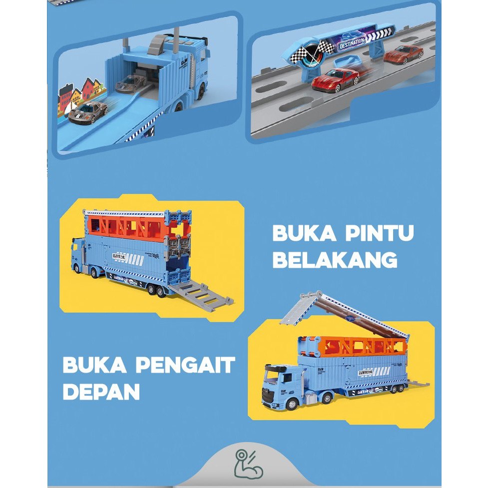 

[hero] Mainan Anak - Mainan Mobil - Mainan Balap Mobil - Kendaraan Mainan Mobil Truk Container