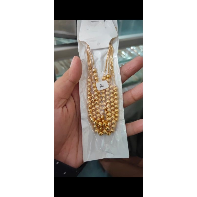Gelang Serut Tangan Xuping motif Bola Berlapis emas Perhiasan wanita