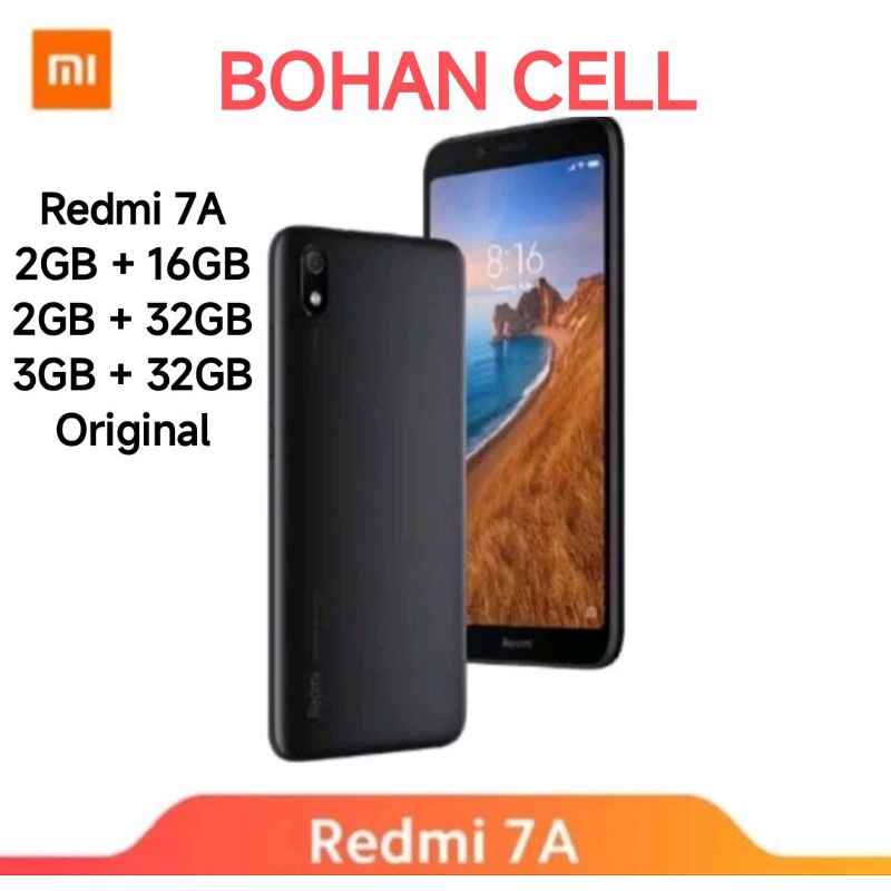Handphone Original Redmi 7A Ram 3Gb internal 32gb Second Termurah
