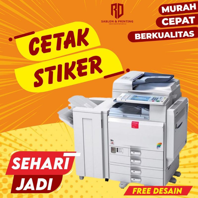 

Cetak stiker Vynil & bontax / Stiker cutting/ Desain suka suka/Stiker Murah