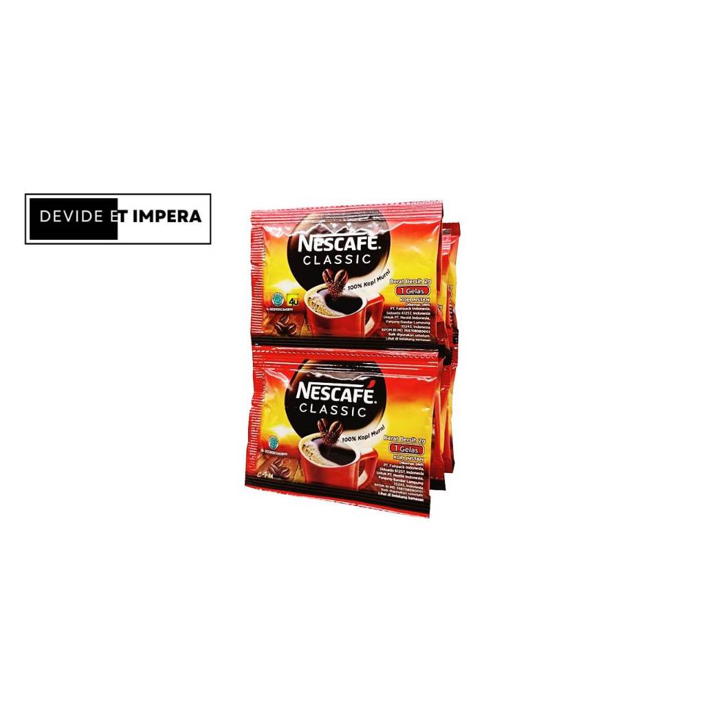 

Nescafe Classic Kopi 10 sachet / 1 renceng