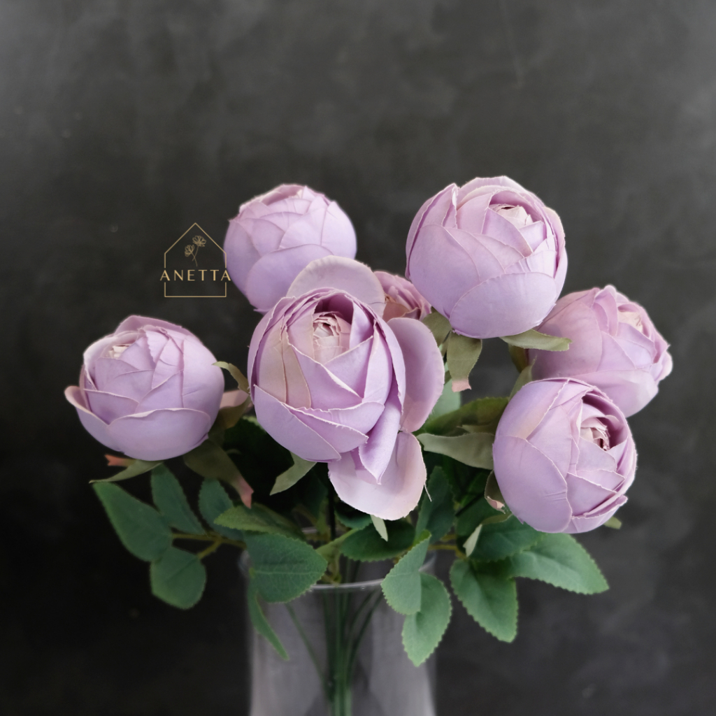 ARTIFICIAL FLOWER | 7 KUNTUM NEW BIG ROSE | BUNGA MAWAR IMPORT